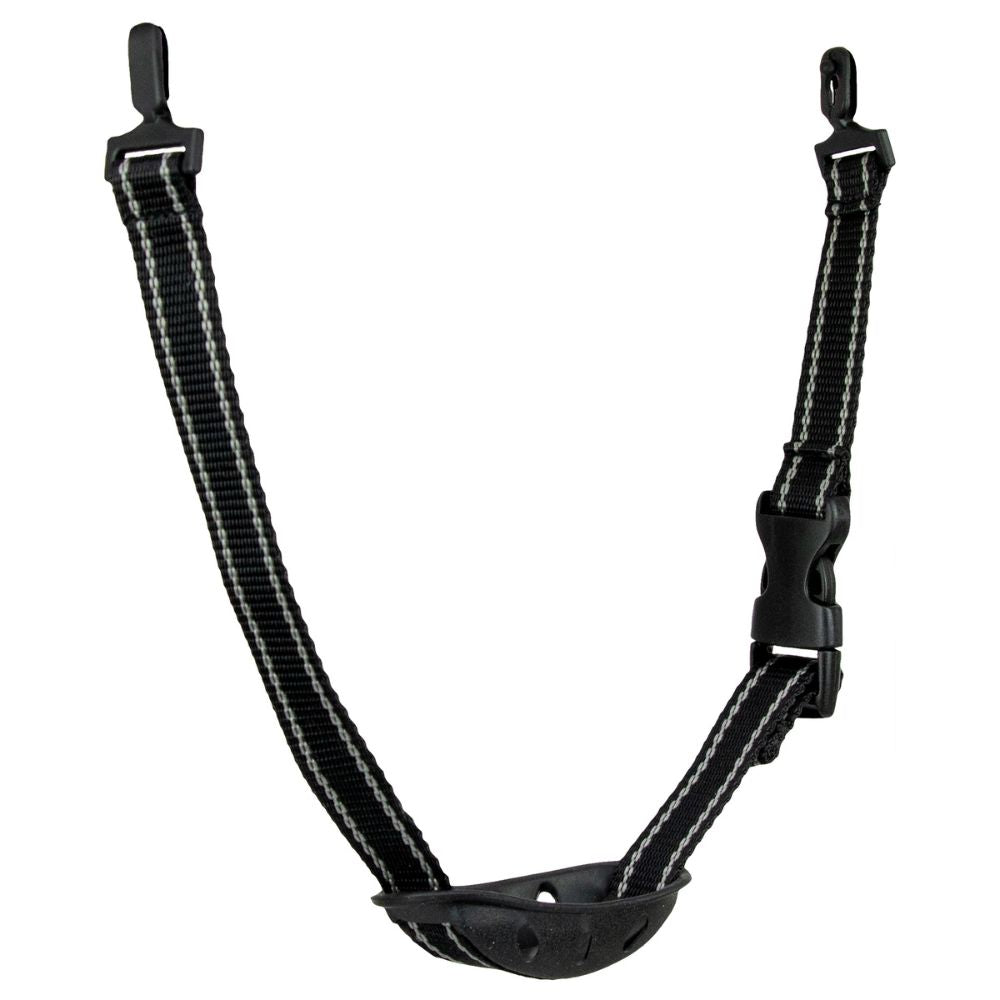 ERB Safety Premium 2-Point Chin Strap with Chin Guard (Black) 19385