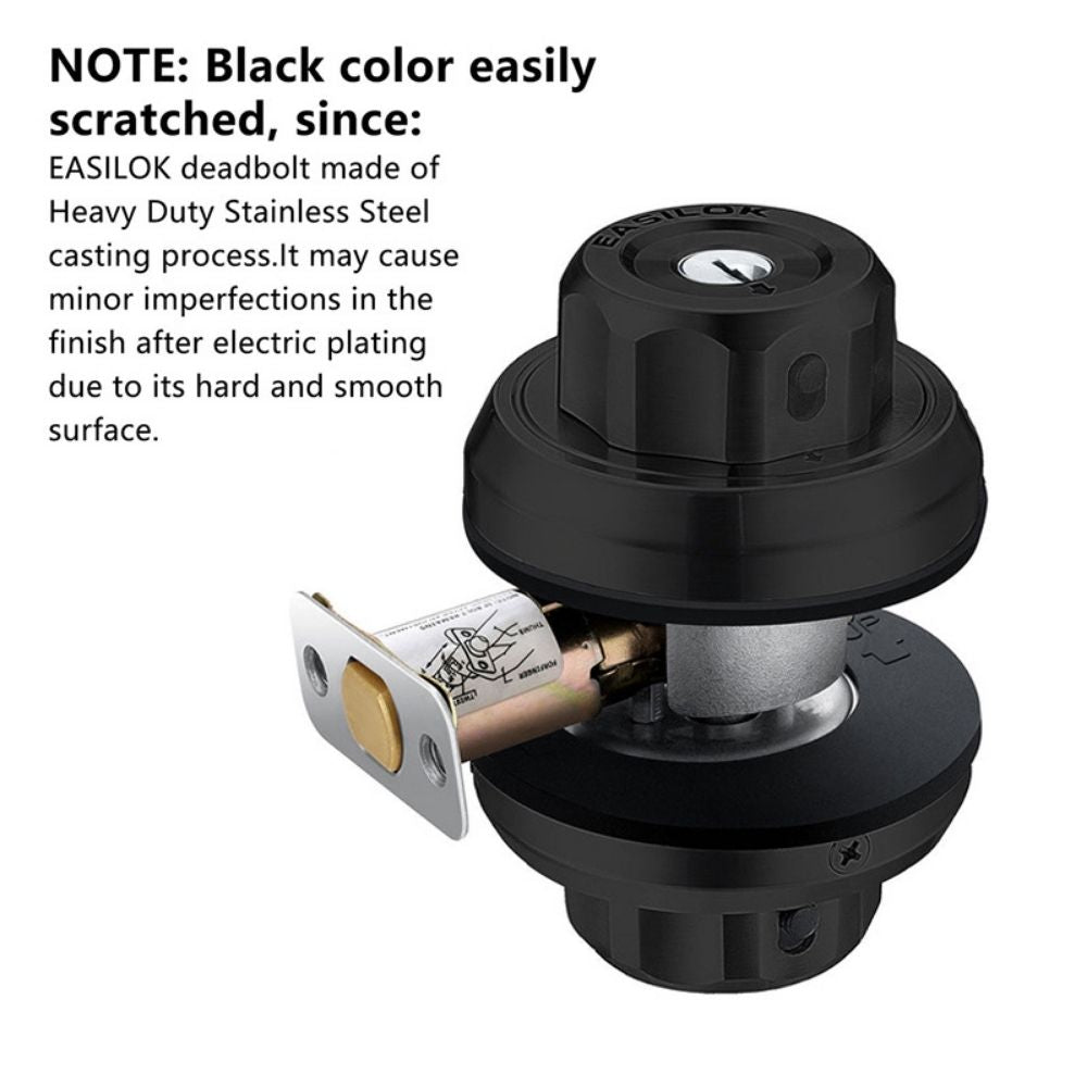 Easilok Twin-Lock Keyed Alike Combo Dimple Keyway E2-Black | ASE