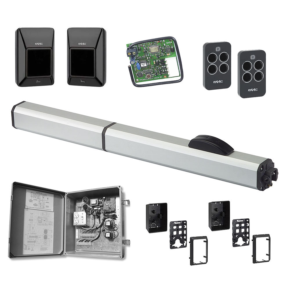 FAAC 400 CBAC EG Hydraulic Swing Gate Operator (Long Basic Single Kit) | All Security Equipment