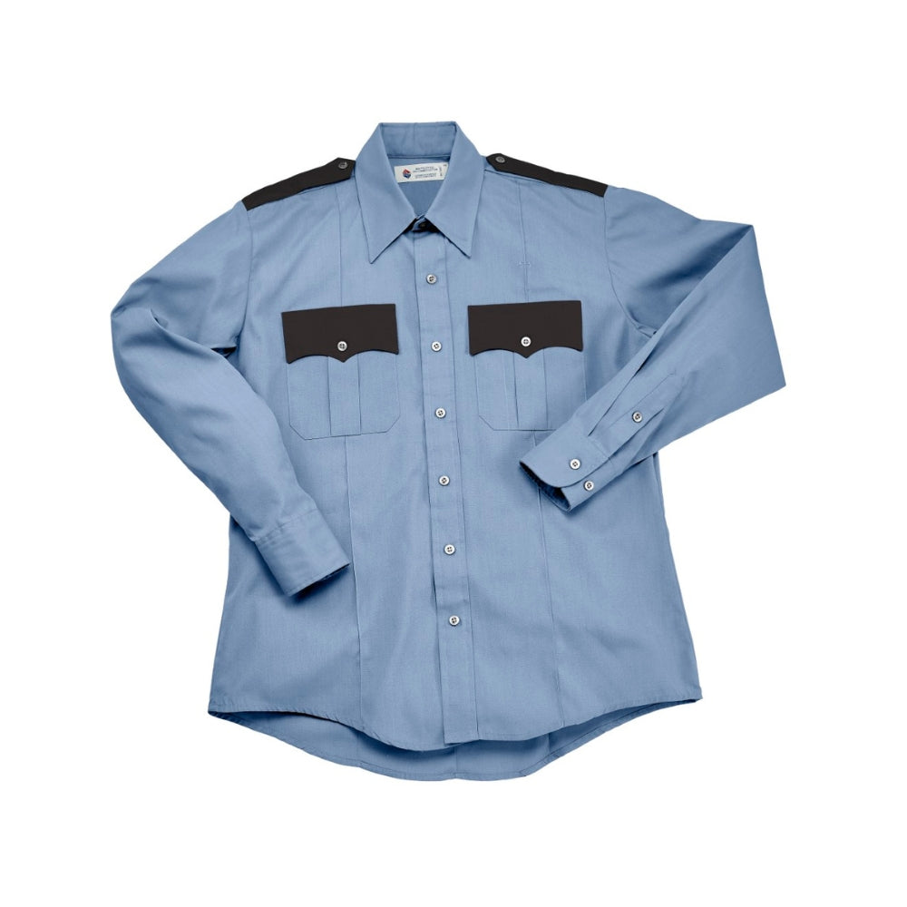 Liberty Uniform - L/S Male's Police Shirt (Two-Tone Blue) | LIB-746MPB