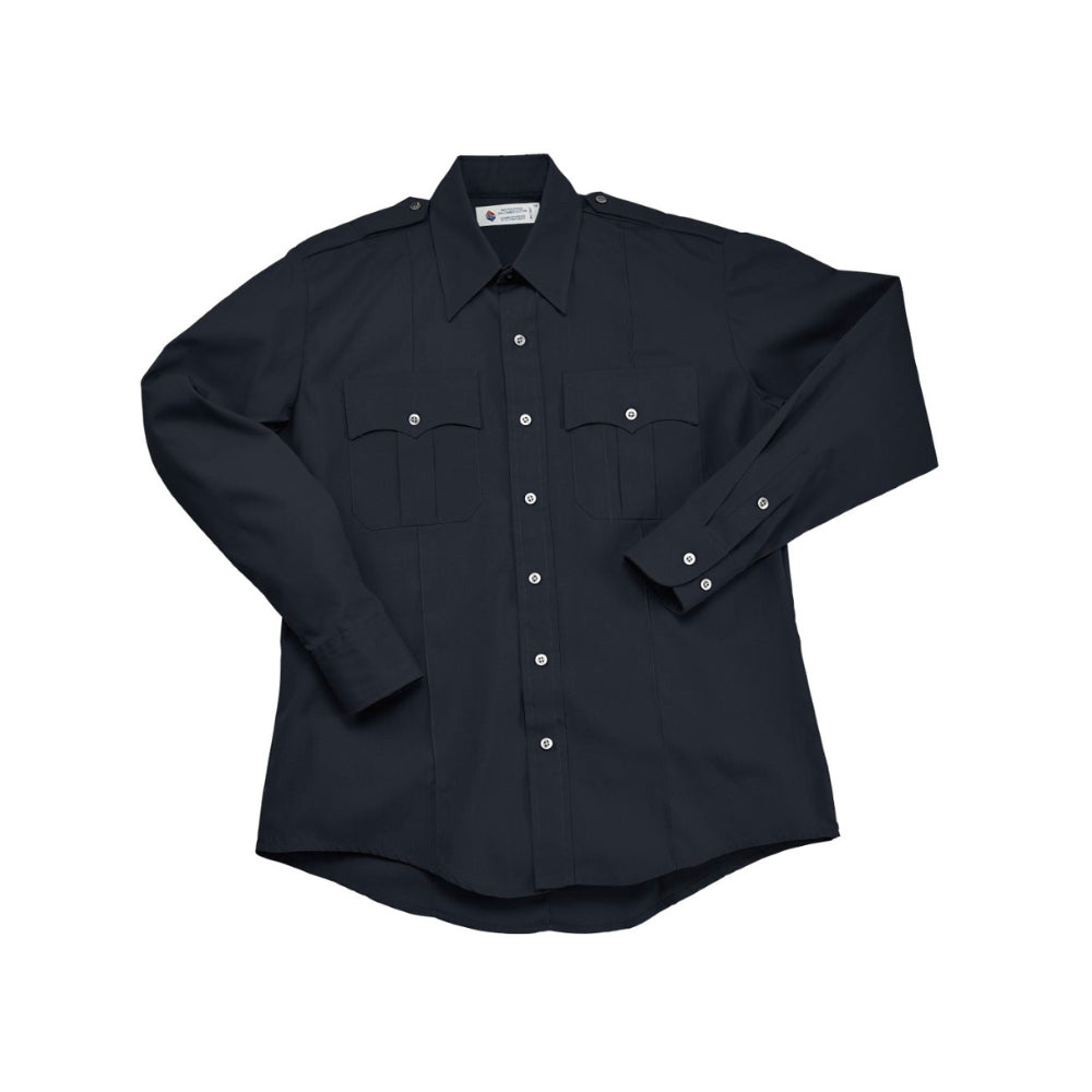 Liberty Uniform L/S police shirt, 65% polyester, 35% cotton, (Navy Blue) | LIB-722MNV