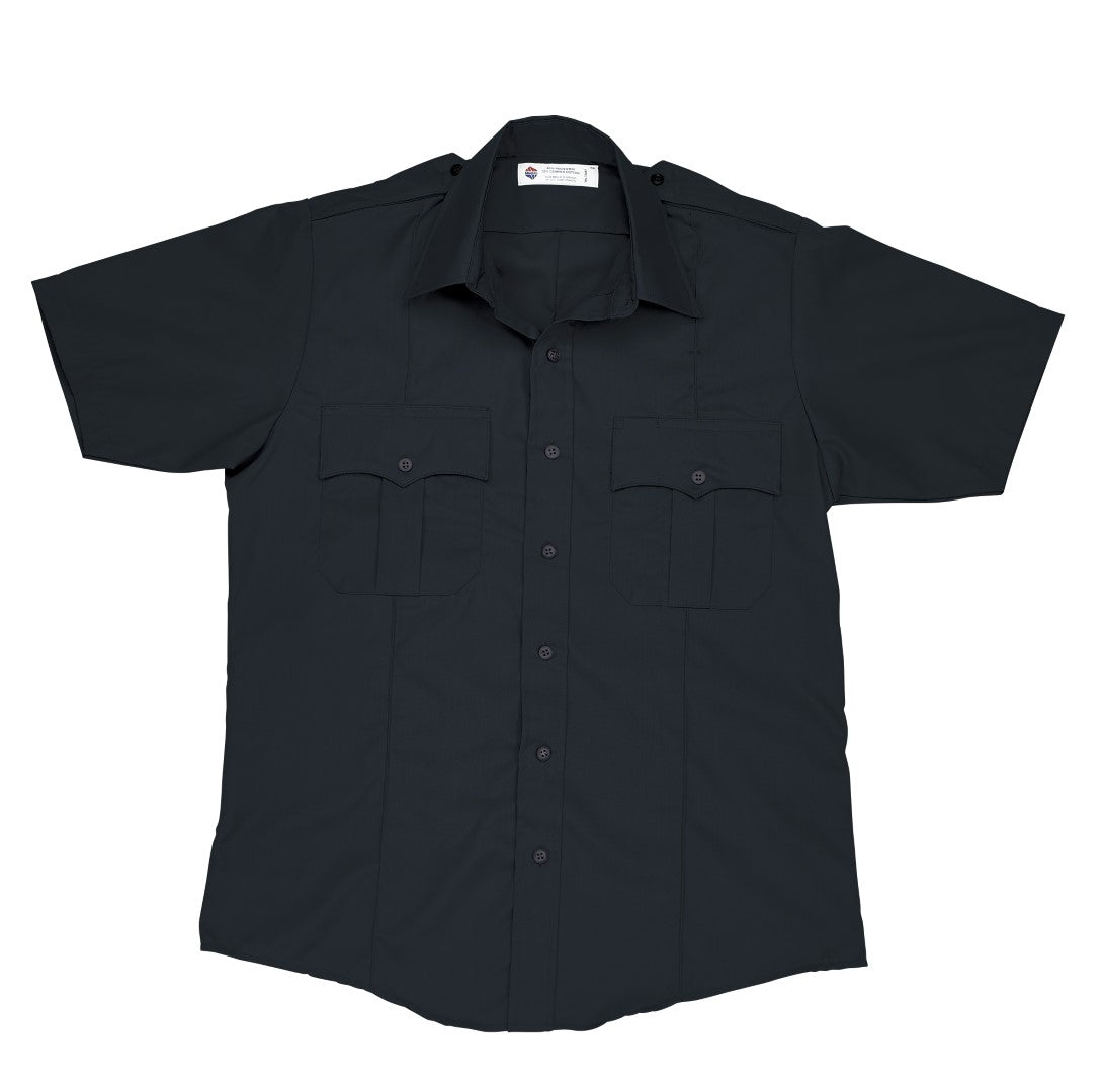 Liberty Uniform - S/S police shirt, 100% polyester (Black) | LIB-771MBK