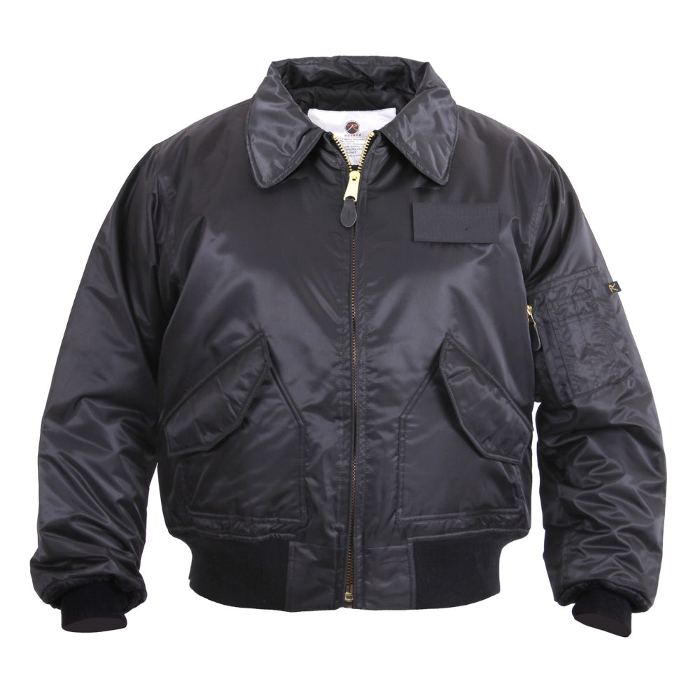 Rothco CWU-45P Flight Jacket (Black) | All Security Equipment - 1