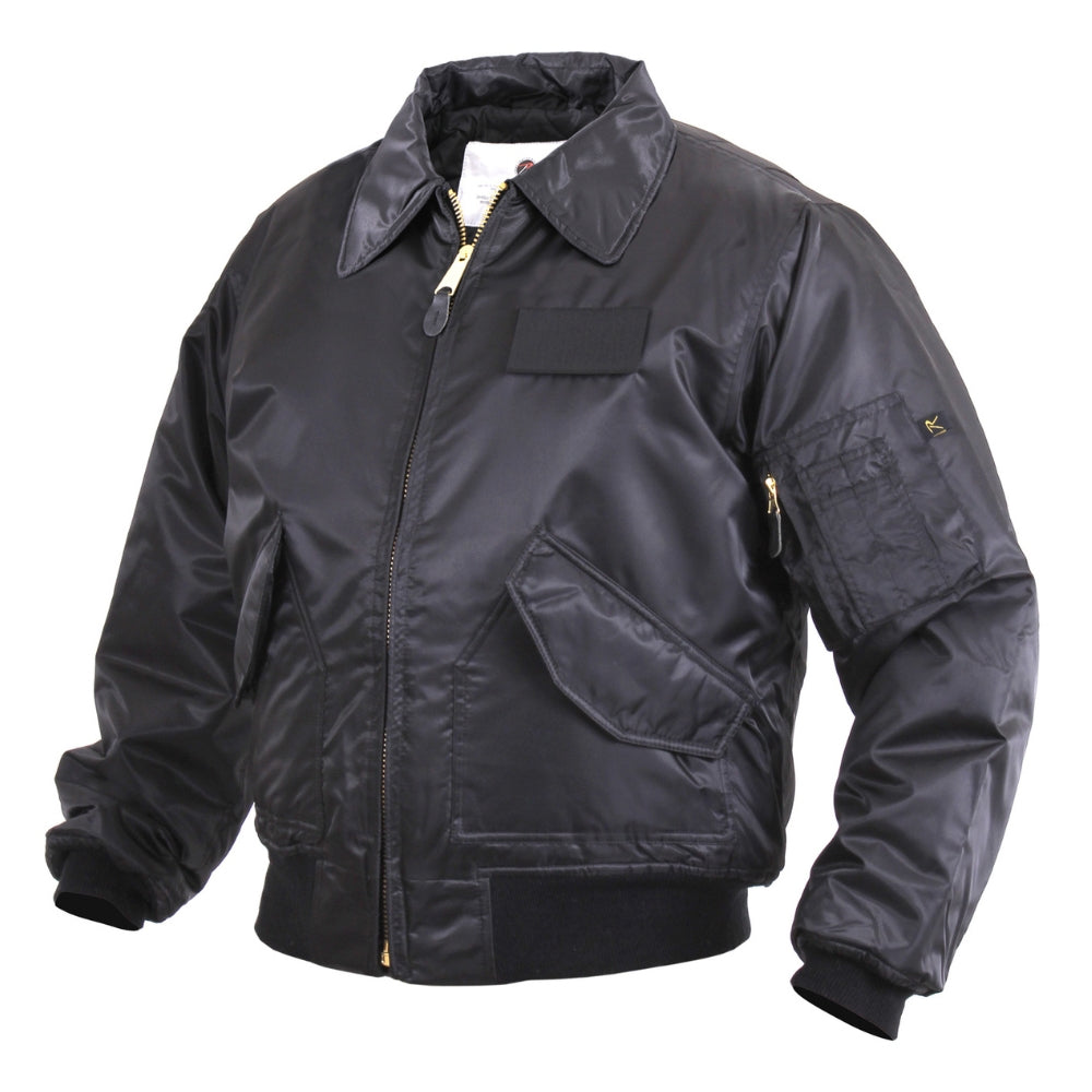 Rothco CWU-45P Flight Jacket (Black) | All Security Equipment - 2