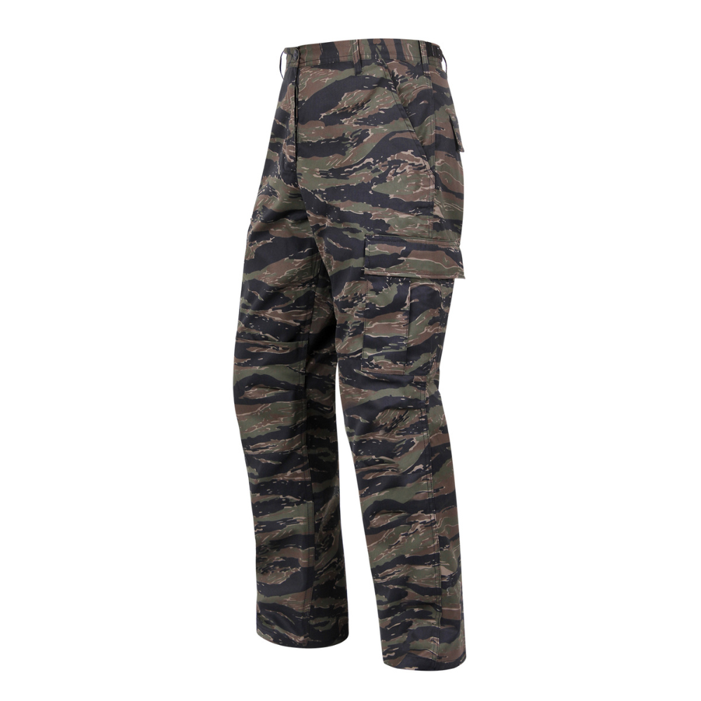 Rothco Camo Tactical BDU Pants Regular Inseam (Tiger Stripe Camo) - 6