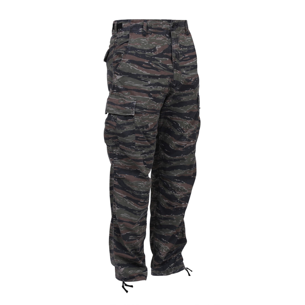 Rothco Camo Tactical BDU Pants Regular Inseam (Tiger Stripe Camo) - 7