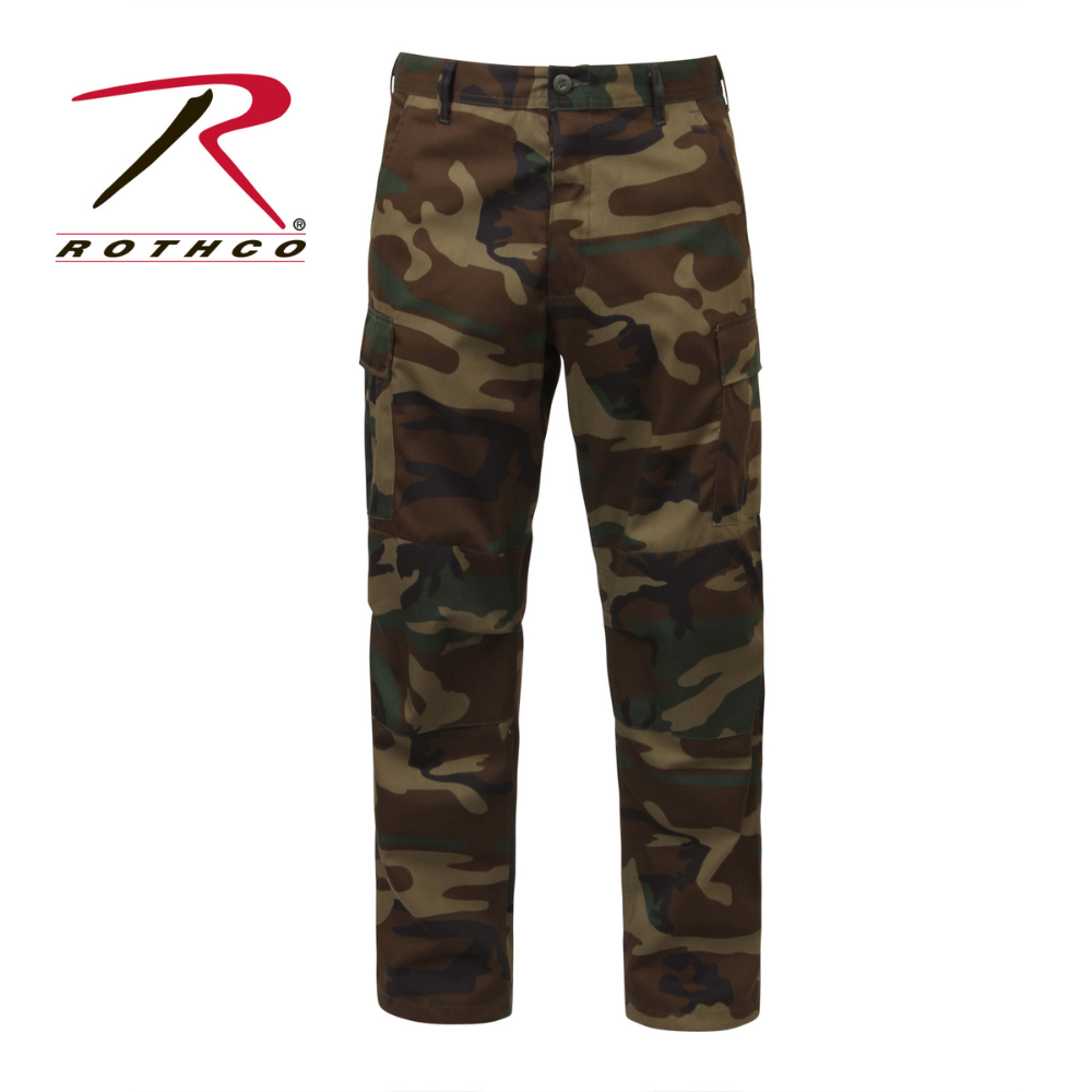 Rothco Camo Tactical BDU Pants Regular Inseam (Woodland Camo) - 1