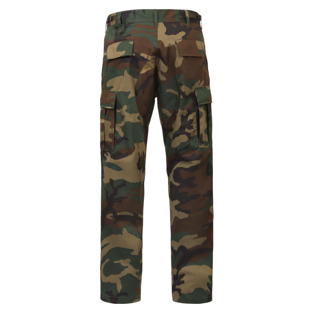 Rothco Camo Tactical BDU Pants Regular Inseam (Woodland Camo) - 2