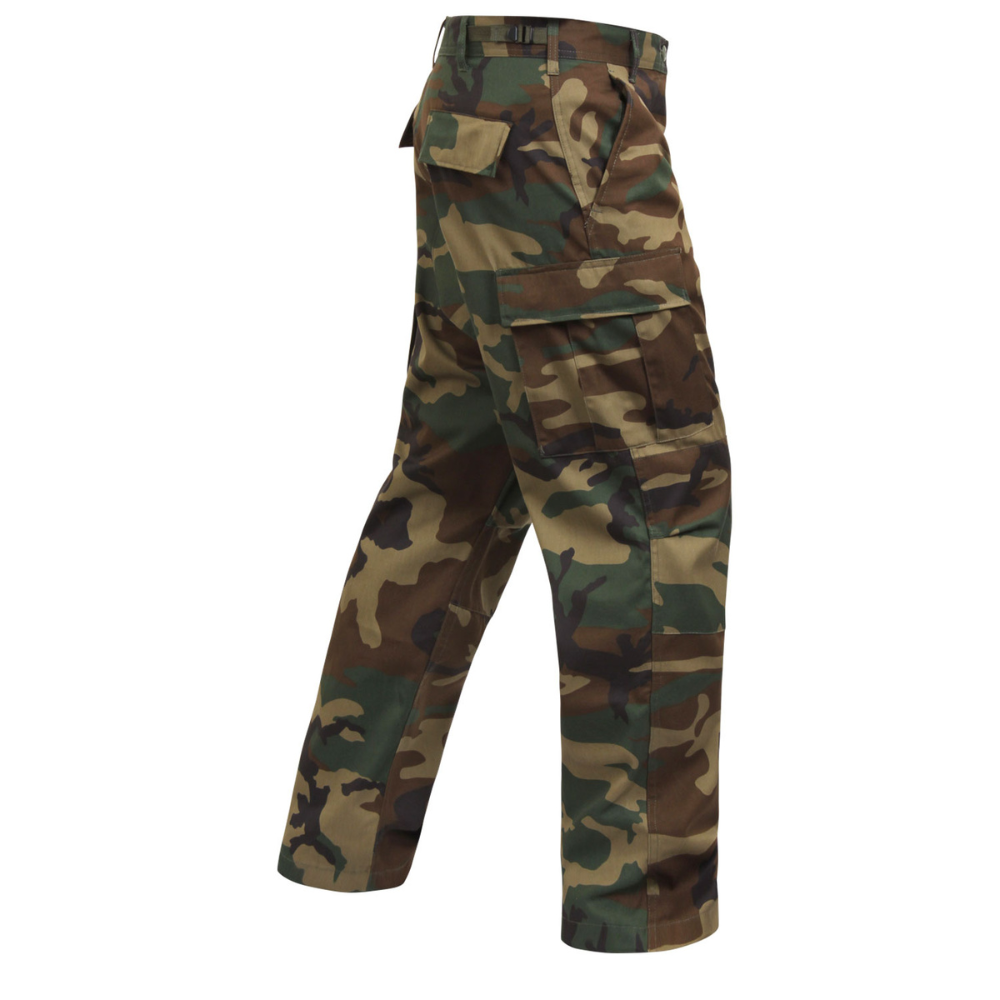 Rothco Camo Tactical BDU Pants Regular Inseam (Woodland Camo) - 3