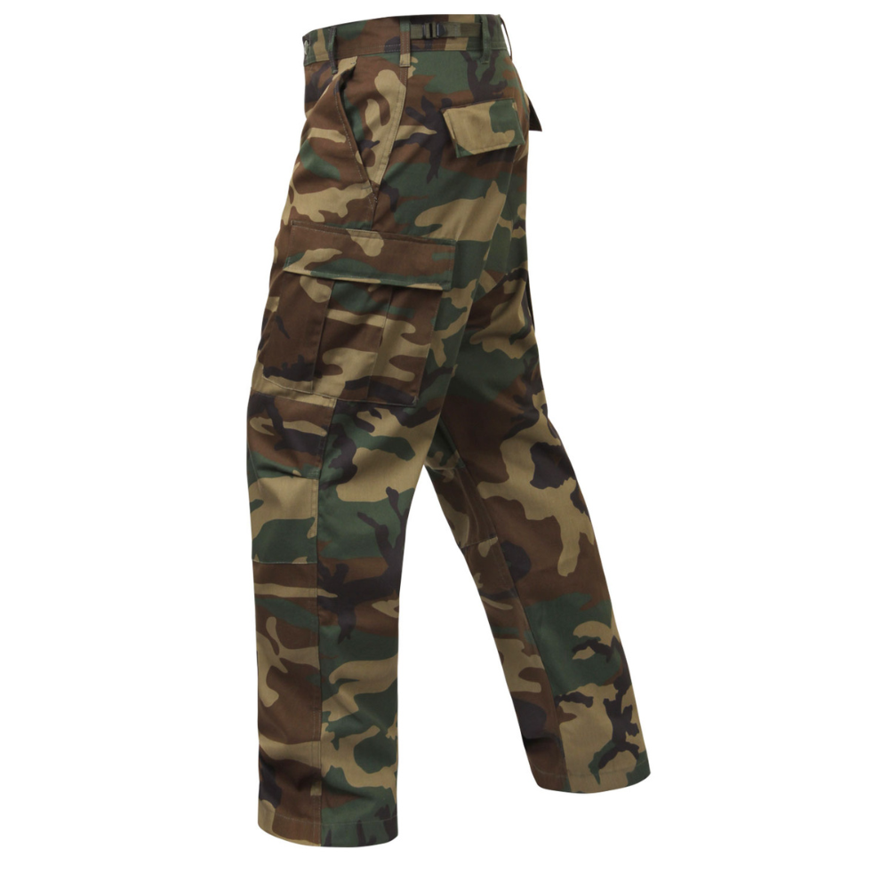 Rothco Camo Tactical BDU Pants Regular Inseam (Woodland Camo) - 4