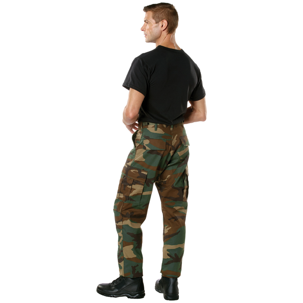 Rothco Camo Tactical BDU Pants Regular Inseam (Woodland Camo) - 6