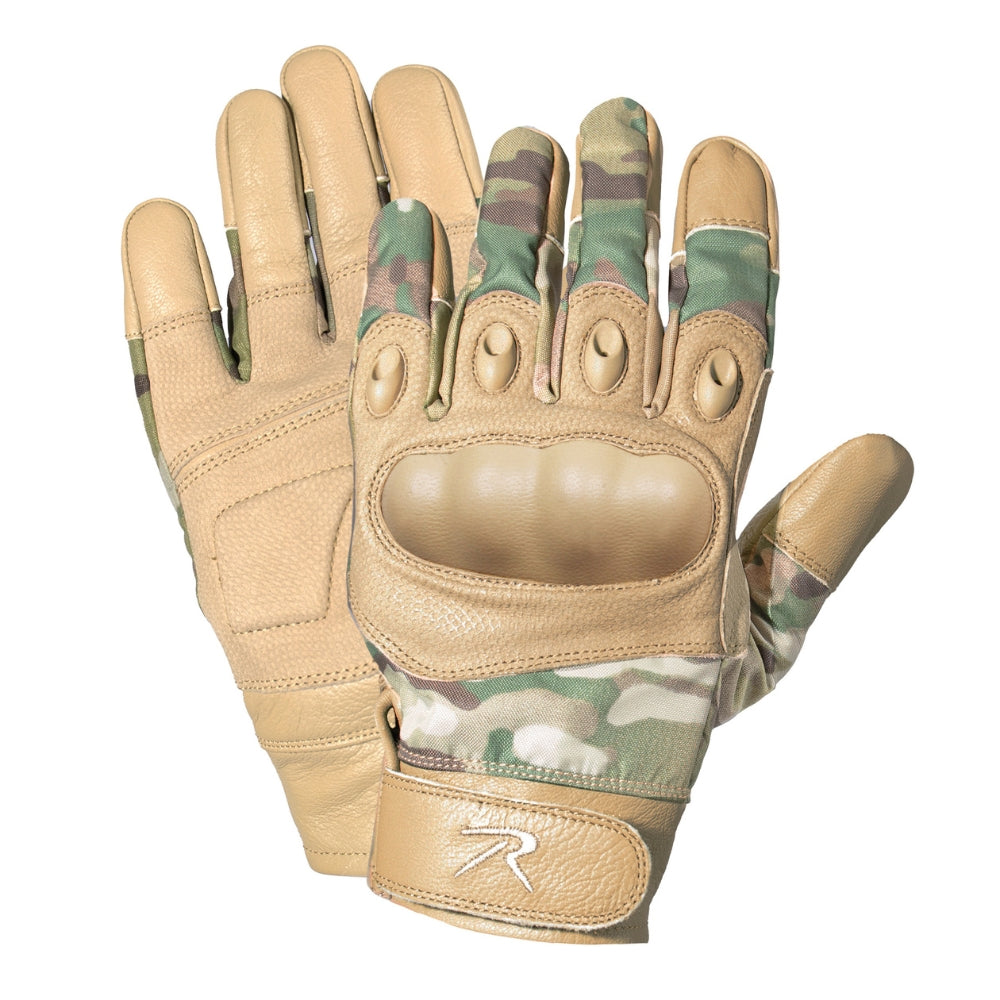 Rothco Carbon Fiber Hard Knuckle Cut/Fire Resistant Gloves (MultiCam) - 1