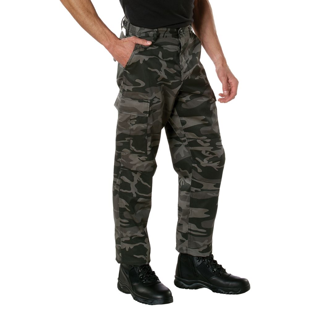 Rothco Color Camo Tactical BDU Pants (Black Camo)