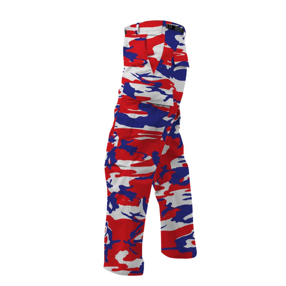 Rothco Color Camo Tactical BDU Pants (Red / White / Blue Camo)