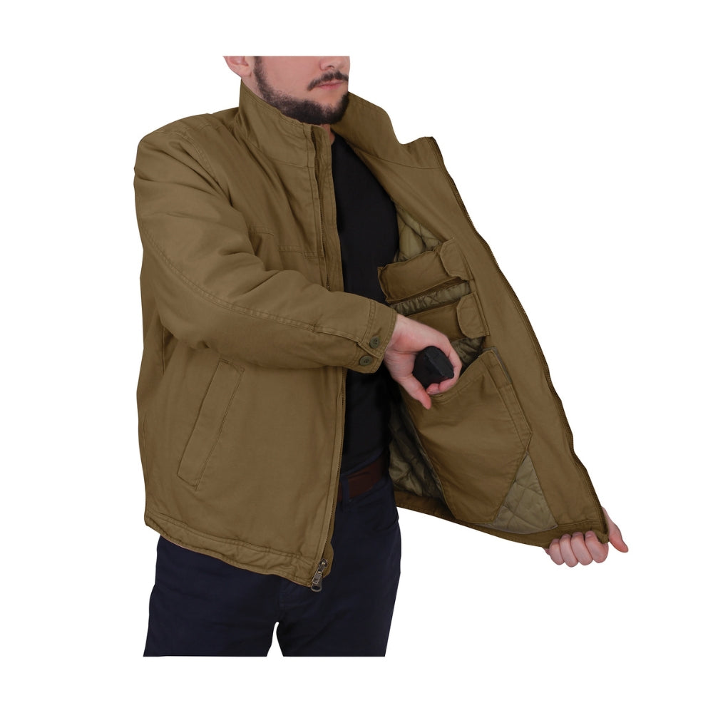 Rothco Concealed Carry 3 Season Jacket (Coyote Brown) - 6