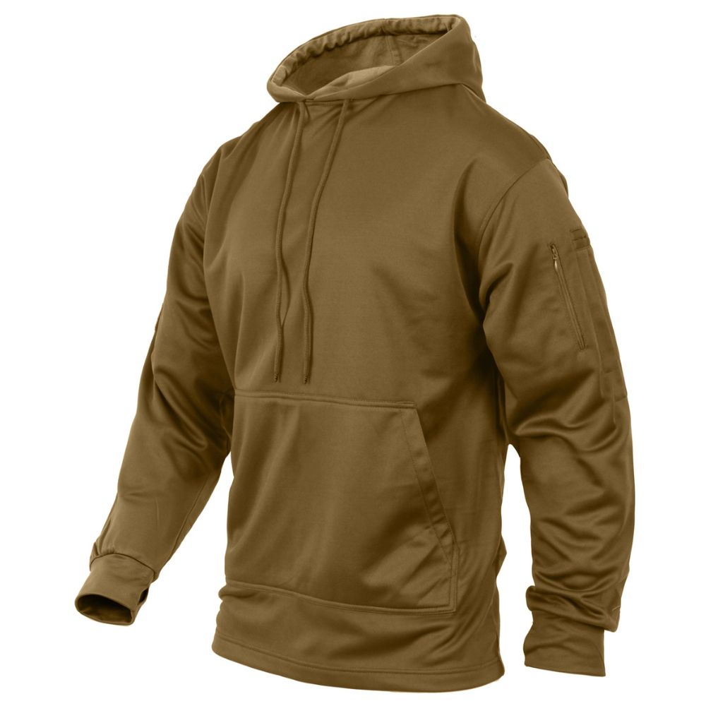 Rothco Concealed Carry Hoodie (Coyote Brown) | All Security Equipment