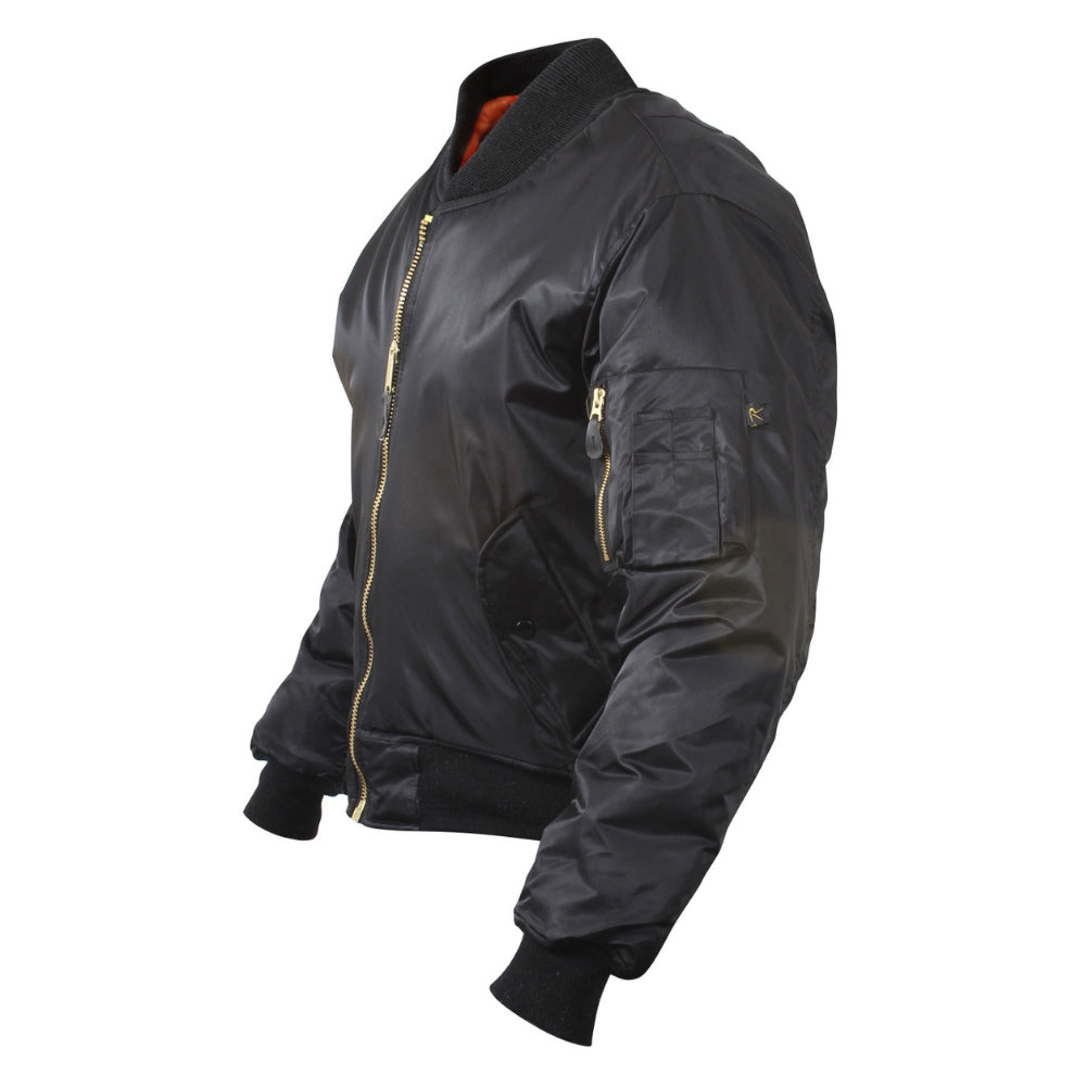 Rothco Concealed Carry MA-1 Flight Jacket (Black) - 2