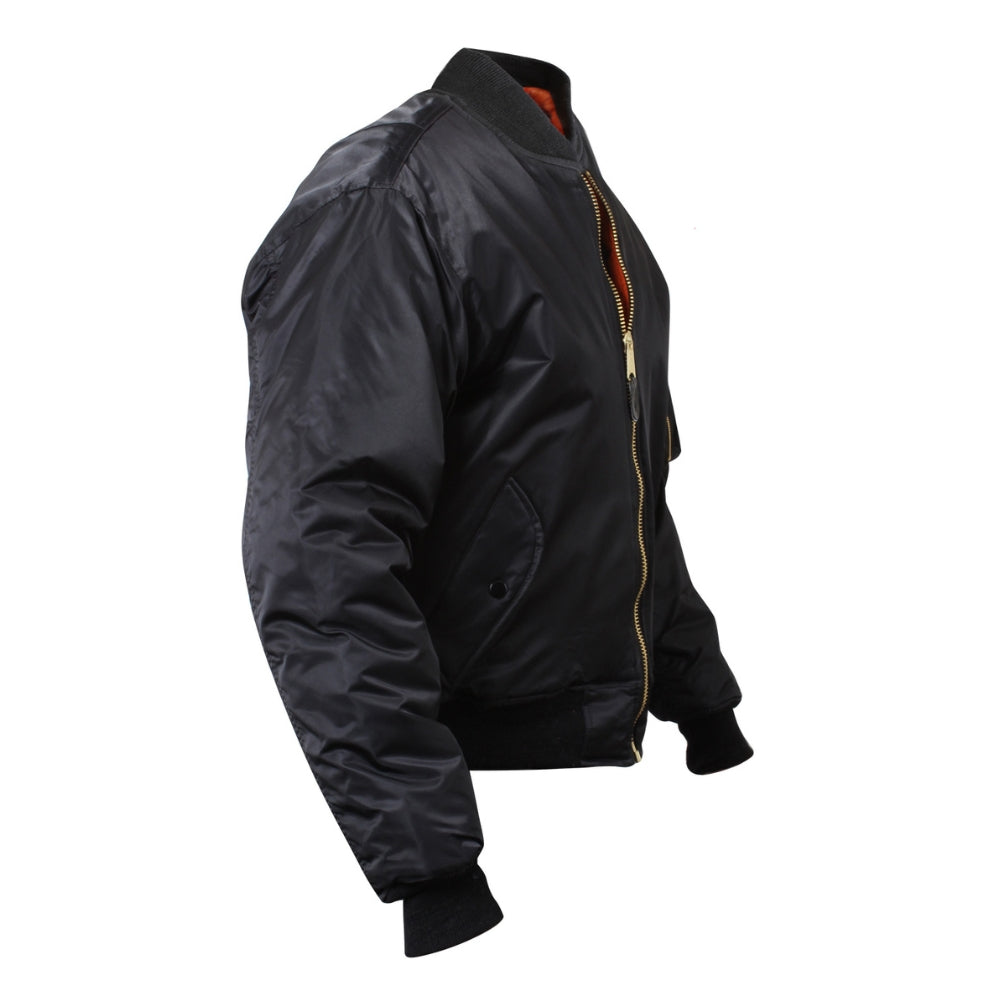 Rothco Concealed Carry MA-1 Flight Jacket (Black) - 3