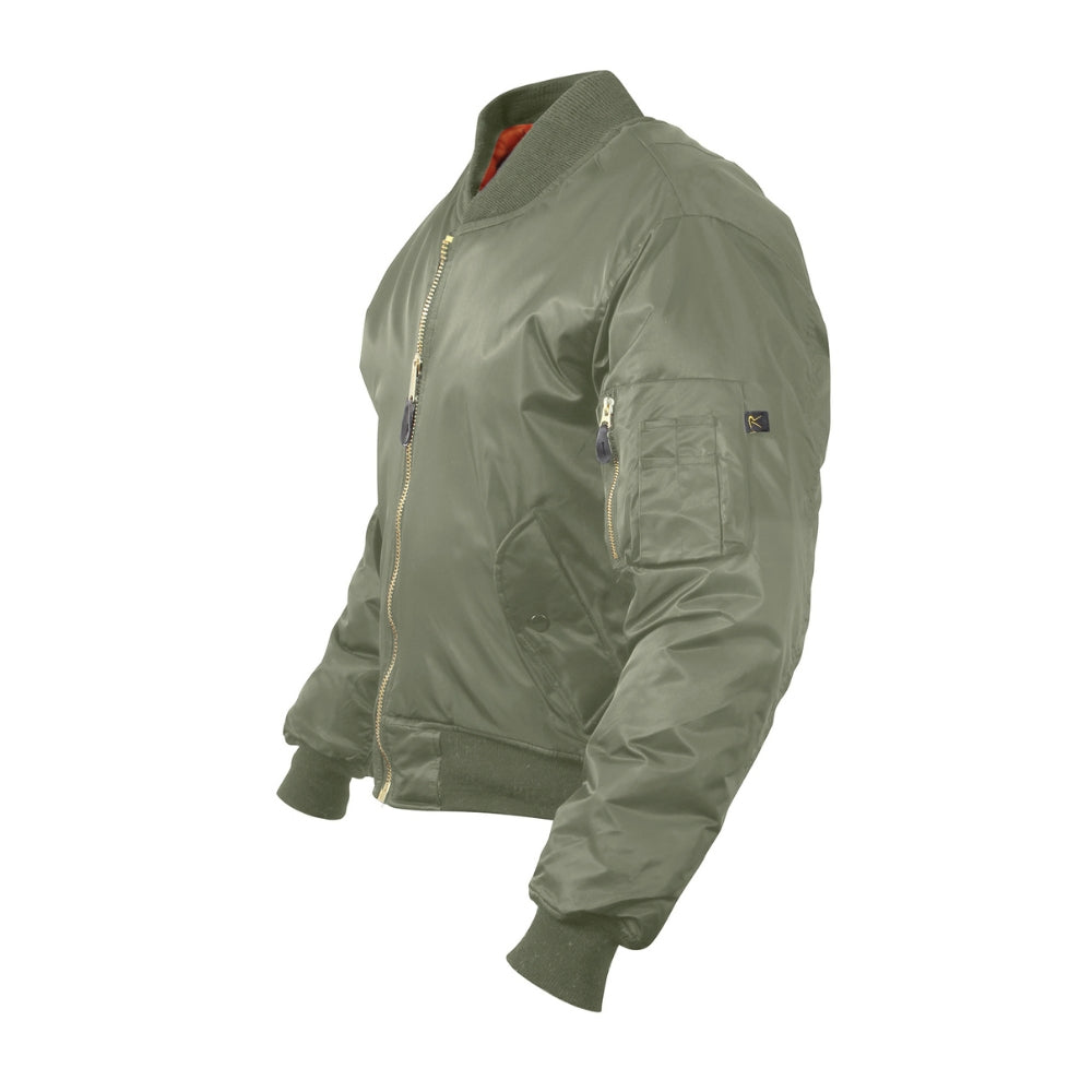 Rothco Concealed Carry MA-1 Flight Jacket (Sage Green) - 2