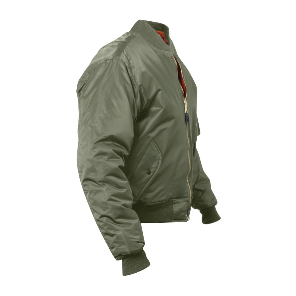 Rothco Concealed Carry MA-1 Flight Jacket (Sage Green) - 3
