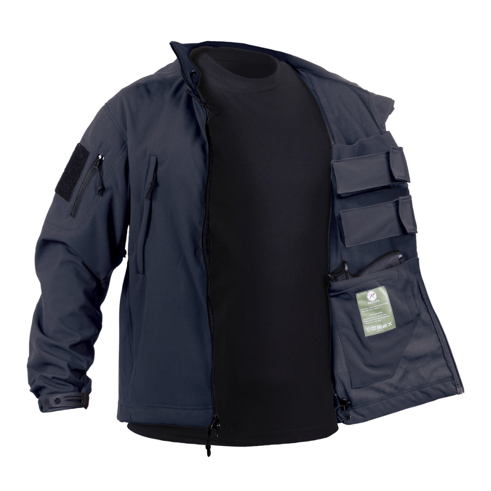 Rothco Concealed Carry Soft Shell Jacket (Midnight Navy Blue) - 3