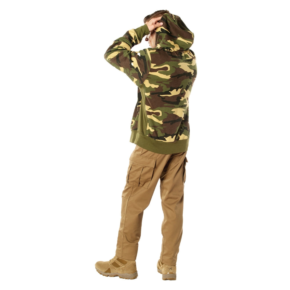 Rothco Every Day Pullover Hooded Sweatshirt (Woodland Camo) - 3