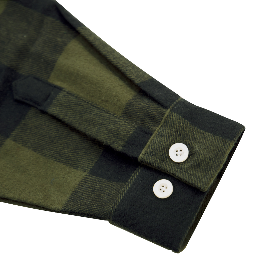 Rothco Extra Heavyweight Buffalo Plaid Flannel Shirt (Olive Drab Plaid) - 5