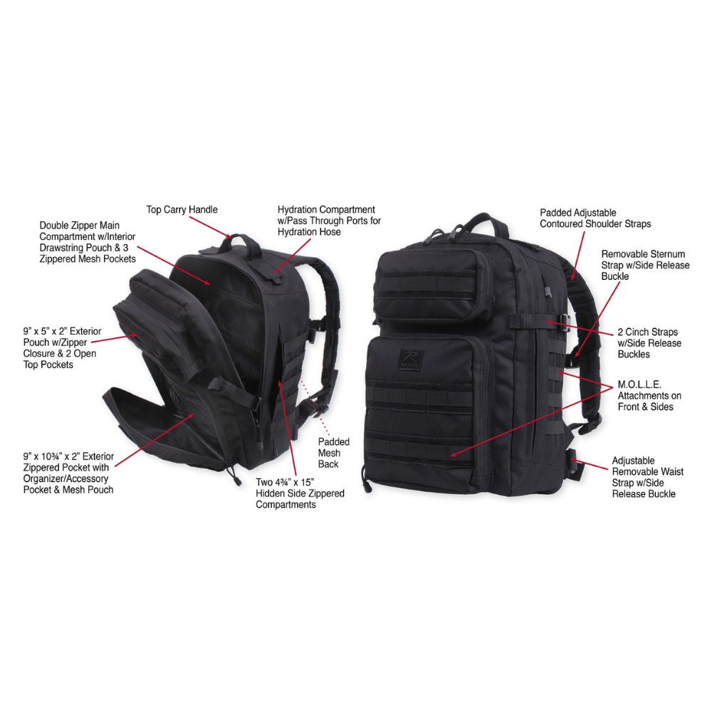 Rothco Fast Mover Tactical Backpack | All Security Equipment - 16