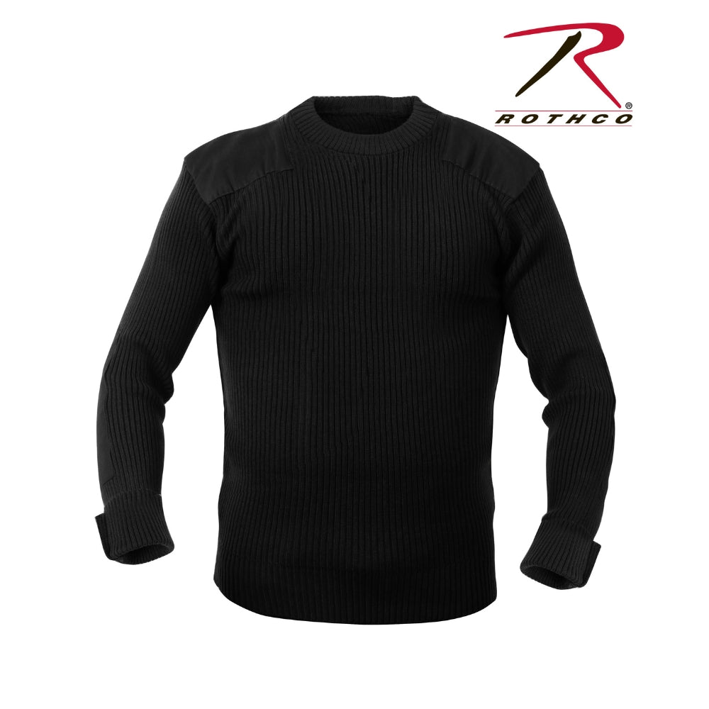 Rothco G.I. Style Acrylic Commando Sweater (Black)
