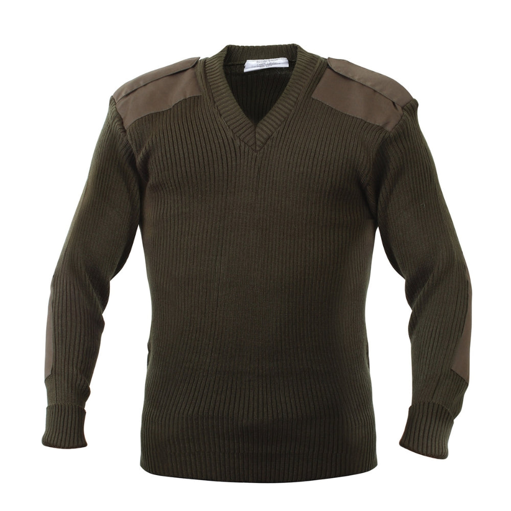 Rothco G.I. Style Acrylic V-Neck Sweater (Olive Drab)