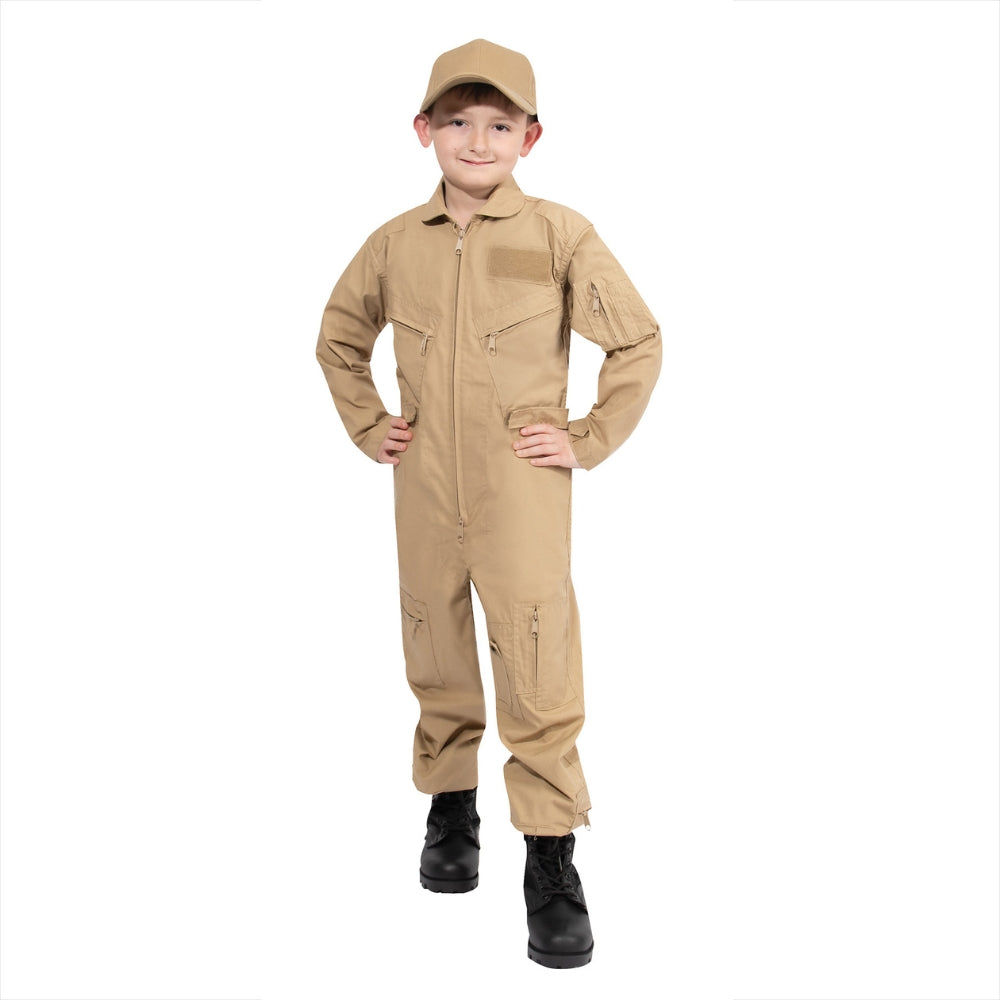 Rothco Kids Air Force Type Flightsuit (Khaki) | All Security Equipment - 1