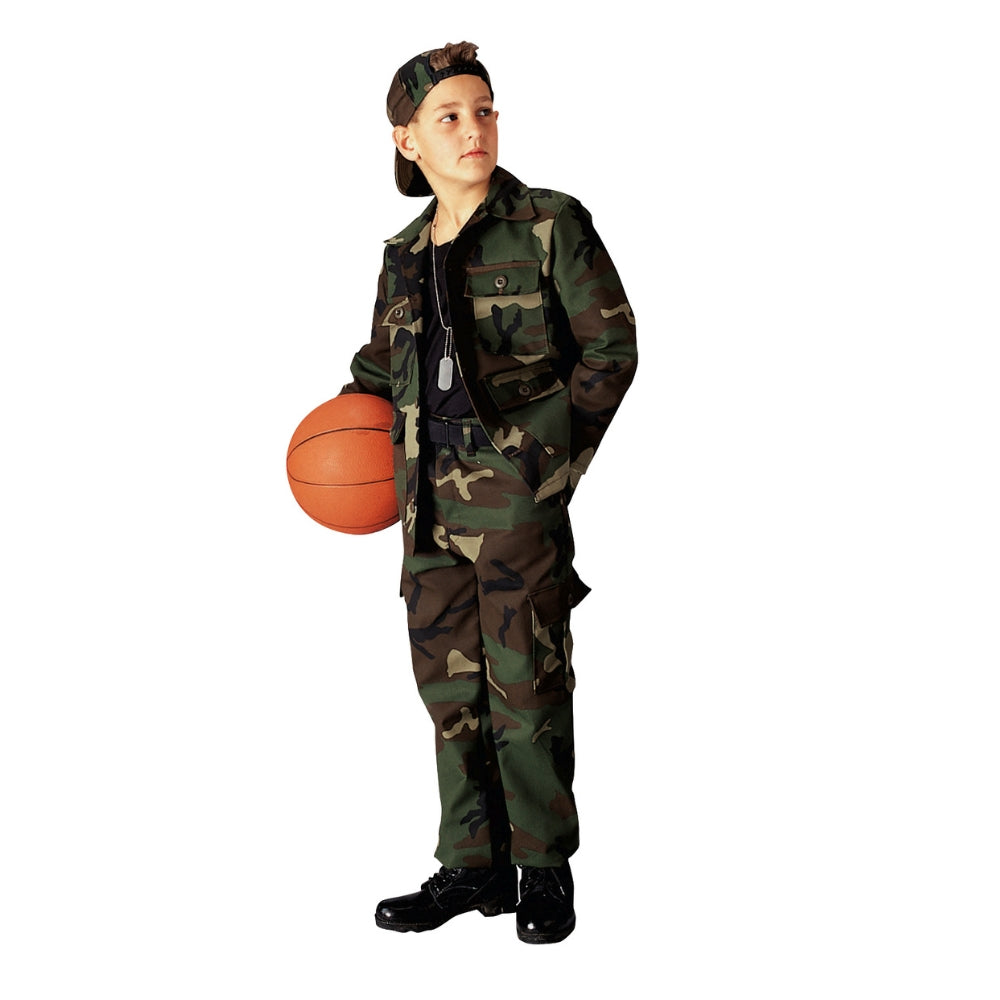 Rothco Kids Camo BDU Shirt (Woodland Camo) | All Security Equipment