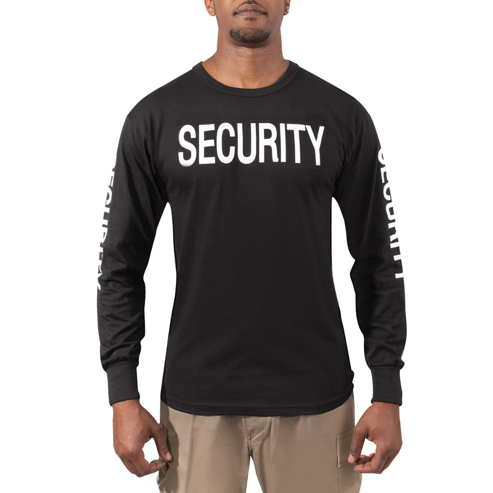 Rothco Long Sleeve Two-Sided Security T-Shirt | All Security Equipment - 1