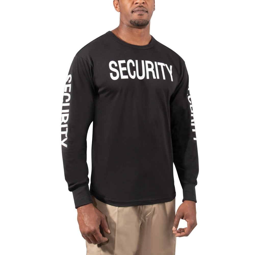 Rothco Long Sleeve Two-Sided Security T-Shirt | All Security Equipment - 2