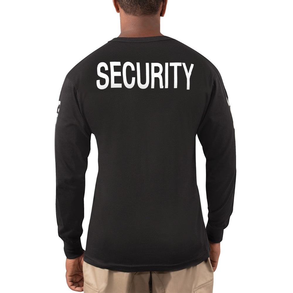 Rothco Long Sleeve Two-Sided Security T-Shirt | All Security Equipment - 4