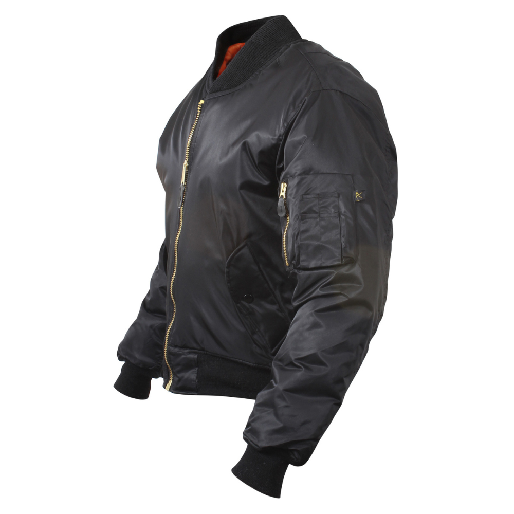 Rothco MA-1 Flight Jacket (Black) | All Security Equipment Rothco MA-1 Flight Jacket (Black) | All Security Equipment