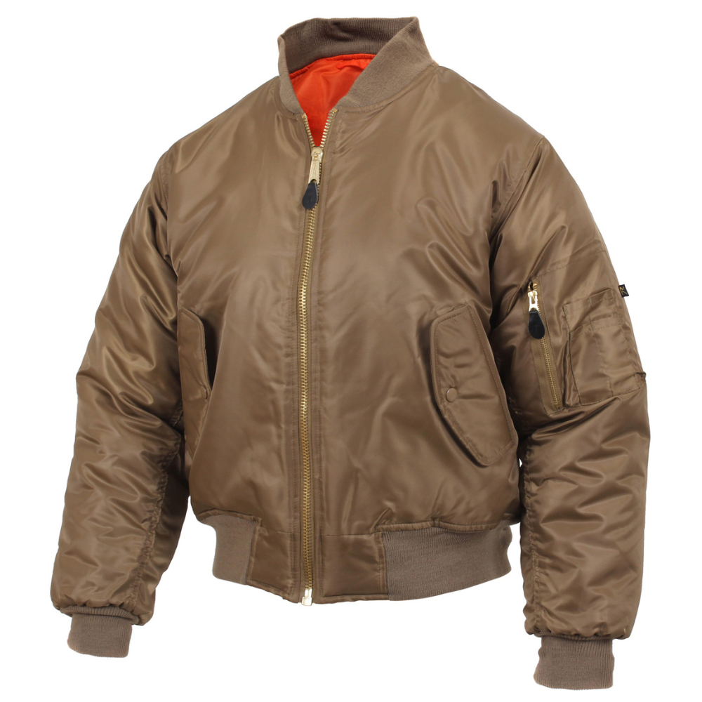 Rothco MA-1 Flight Jacket (Coyote Brown) | All Security Equipment