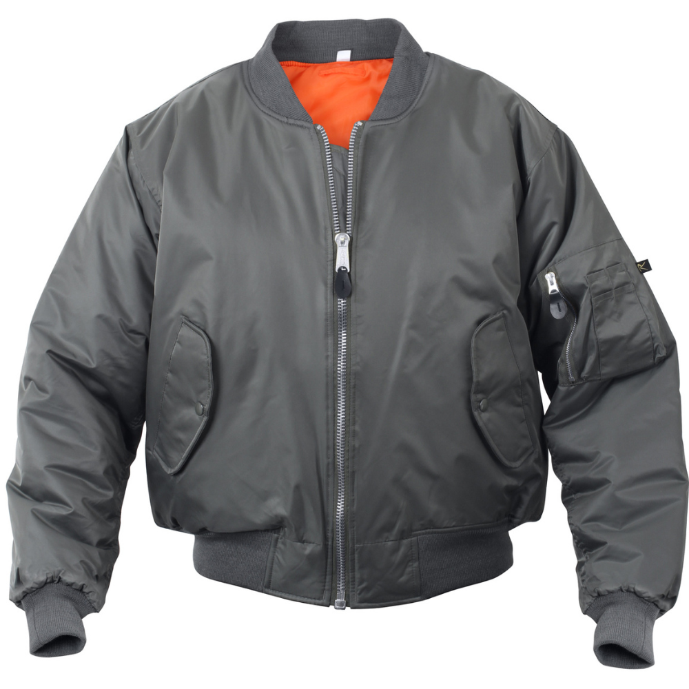 Rothco MA-1 Flight Jacket (Gunmetal Grey) | All Security Equipment - 2