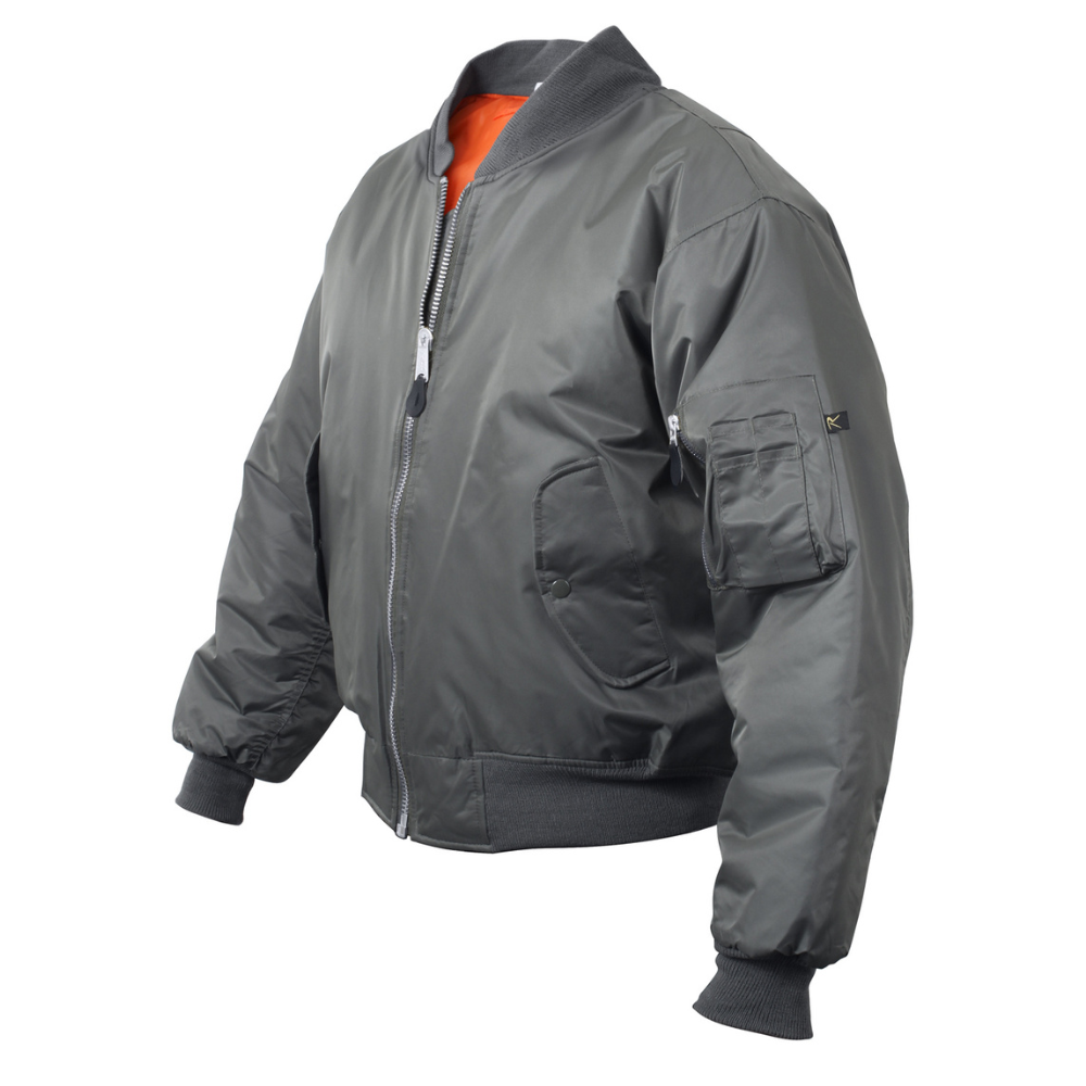 Rothco MA-1 Flight Jacket (Gunmetal Grey) | All Security Equipment - 3