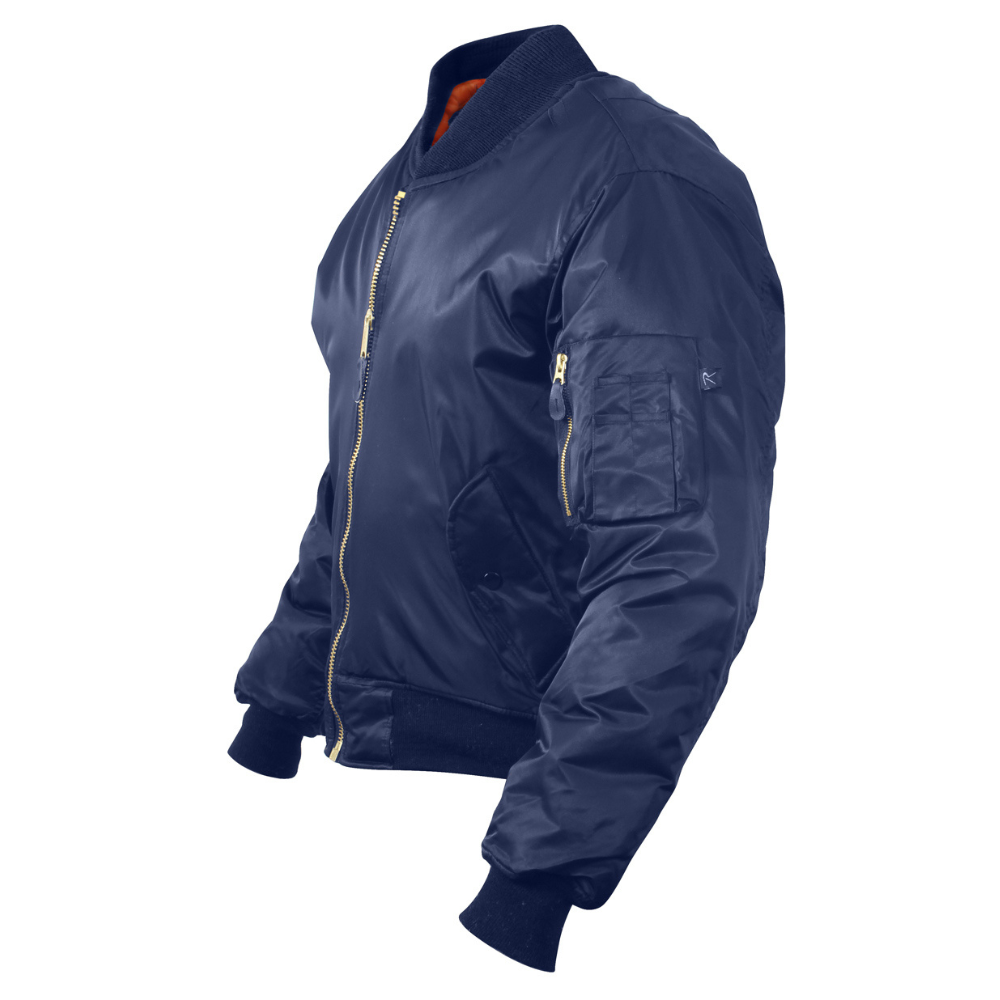 Rothco MA-1 Flight Jacket (Navy Blue) | All Security Equipment Rothco MA-1 Flight Jacket (Navy Blue) | All Security Equipment