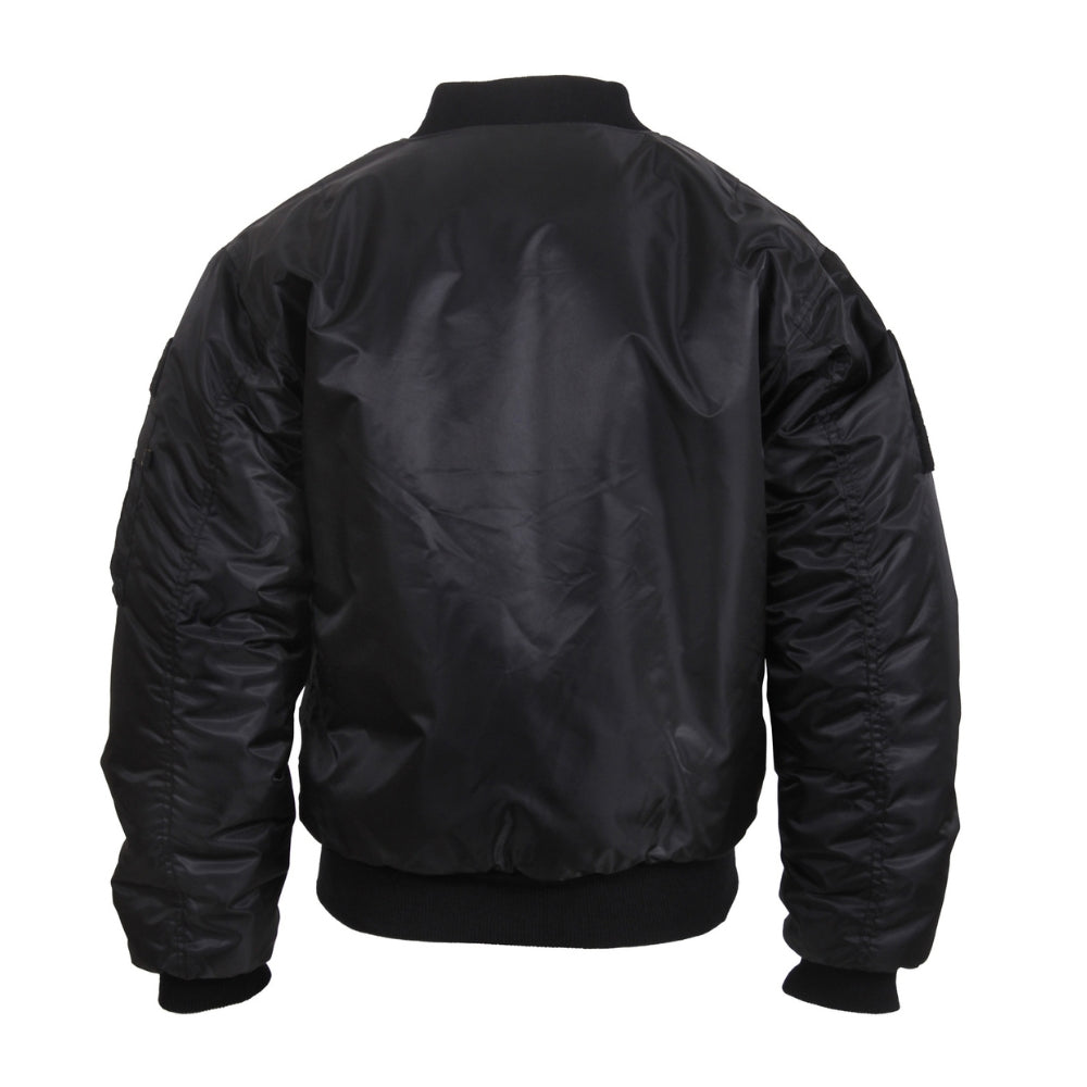 Rothco MA-1 Flight Jacket with Patches (Black) | All Security Equipment - 4