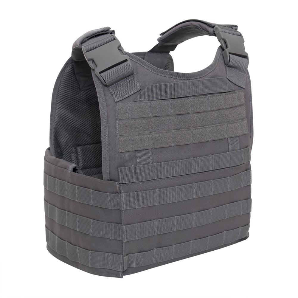 Rothco MOLLE Plate Carrier Vest (Grey) | All Security Equipment - 2