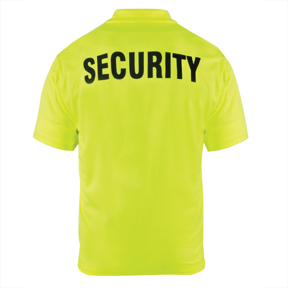 Rothco Moisture Wicking Security Polo Shirt (Safety Green) - 3