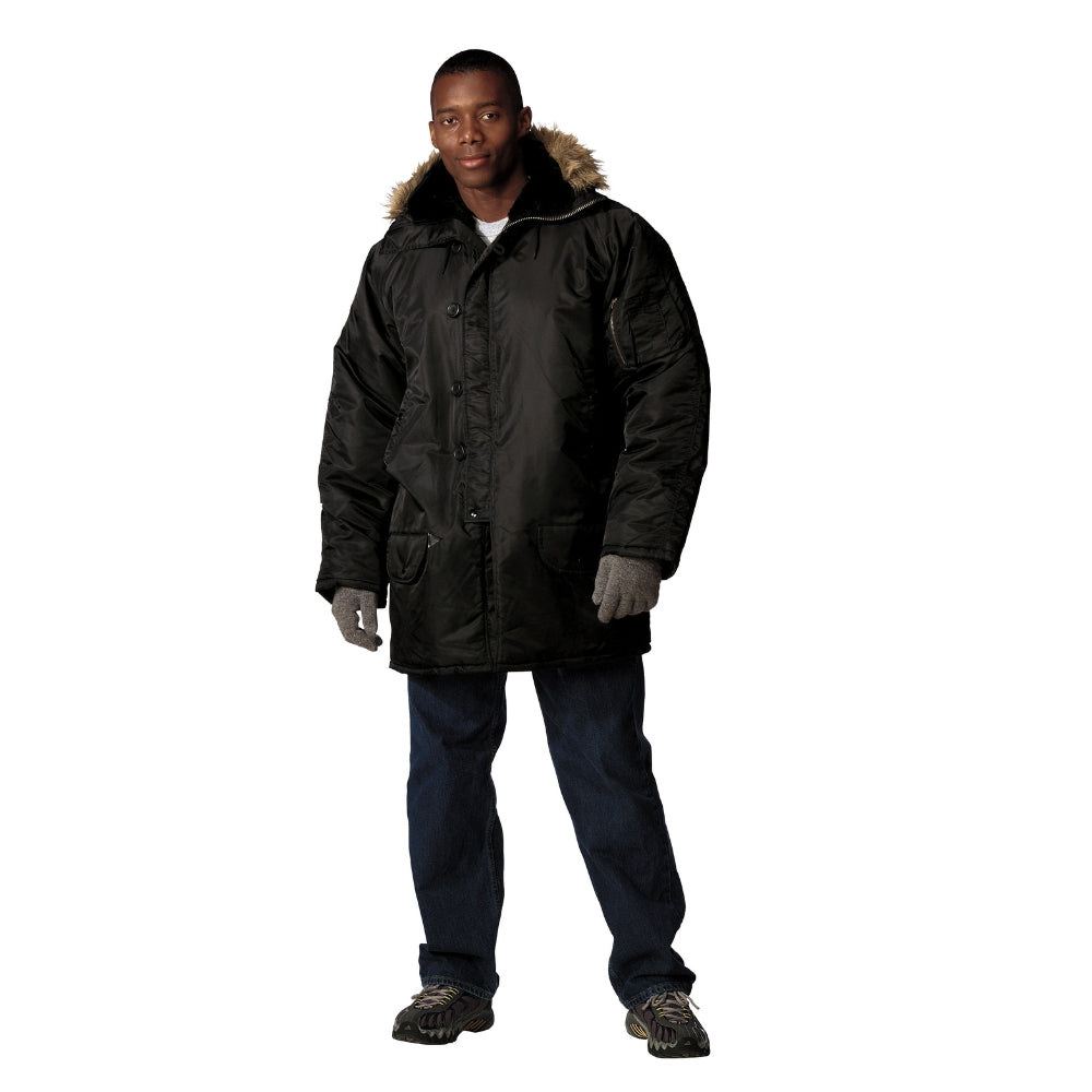 Rothco N-3B Snorkel Parka (Black) | All Security Equipment - 4
