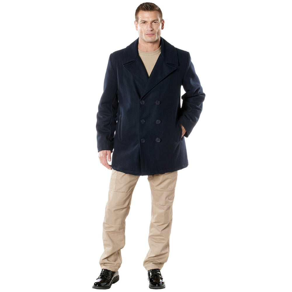 Rothco Naval Heritage Pea Coat (Navy Blue) | All Security Equipment - 2
