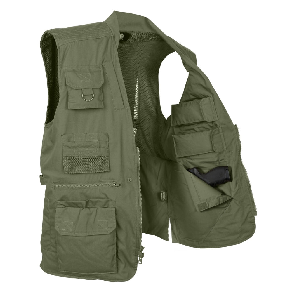 Rothco Plainclothes Concealed Carry Vest (Olive Drab) - 1