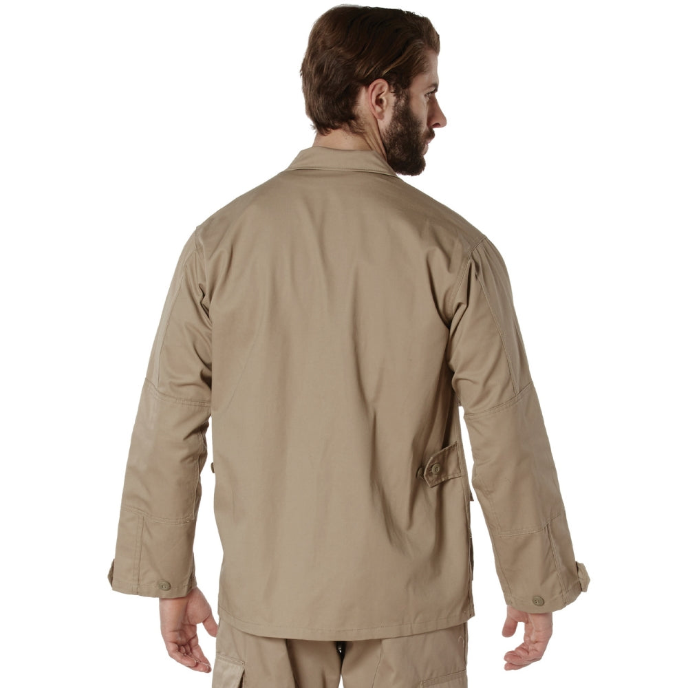 Rothco Poly/Cotton Twill Solid BDU Shirts (Khaki) - 5