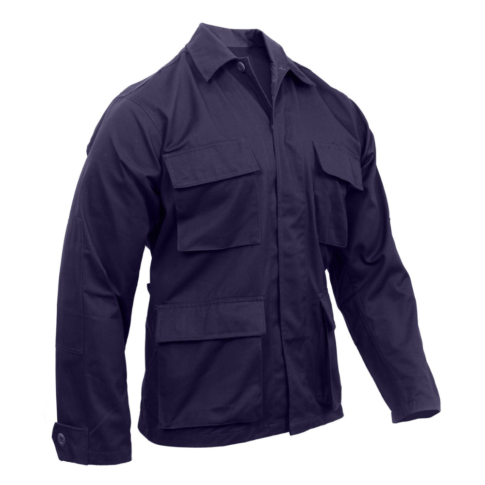 Rothco Poly/Cotton Twill Solid BDU Shirts (Midnight Navy Blue) - 1
