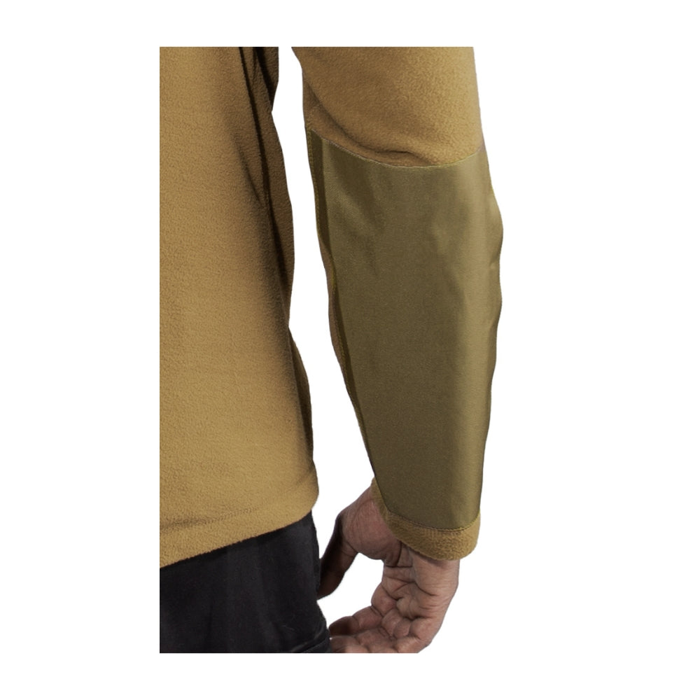 Rothco Quarter Zip Fleece Pullover (Coyote Brown) - 6