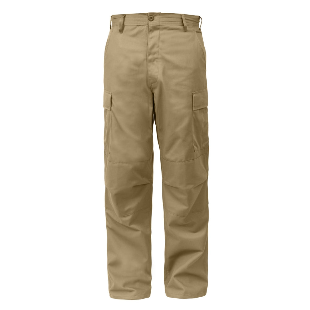 Rothco Relaxed Fit Zipper Fly BDU Pants (Khaki) - 1